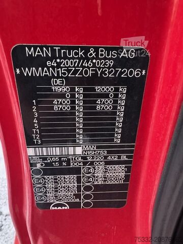 Camion caisson MAN TGL 12.220 BL Koffer 6,2m LBW 1 to Klima