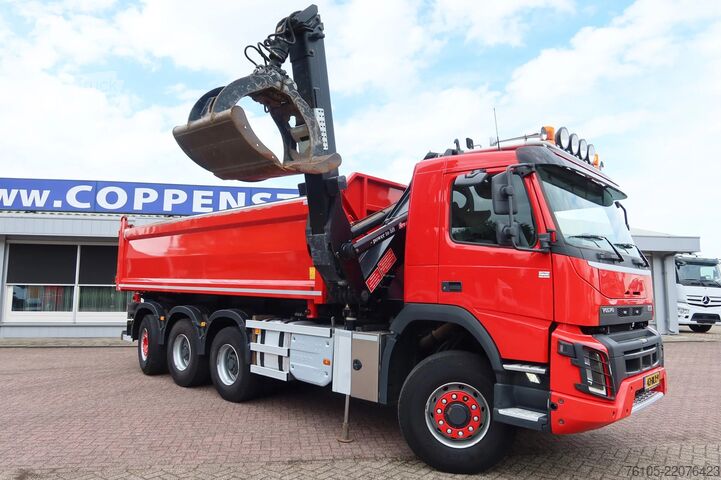 Autogru Volvo FMX 420 Kipper+Kraan H.M.F. 1943Z2 Rotor+Grijper