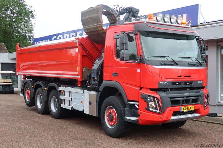 Autogru Volvo FMX 420 Kipper+Kraan H.M.F. 1943Z2 Rotor+Grijper