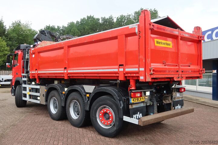 Autogru Volvo FMX 420 Kipper+Kraan H.M.F. 1943Z2 Rotor+Grijper