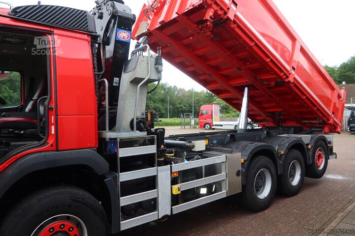 Autogru Volvo FMX 420 Kipper+Kraan H.M.F. 1943Z2 Rotor+Grijper