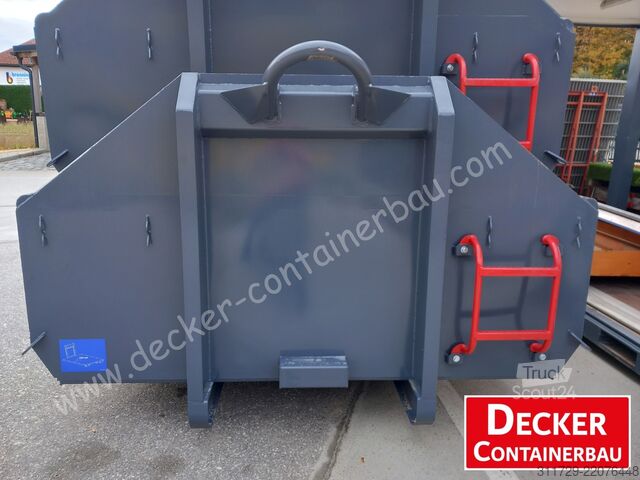 Conteneur à benne amovible Decker Containerbau Abrollcontainer, Bayernbox, Pendelklappe