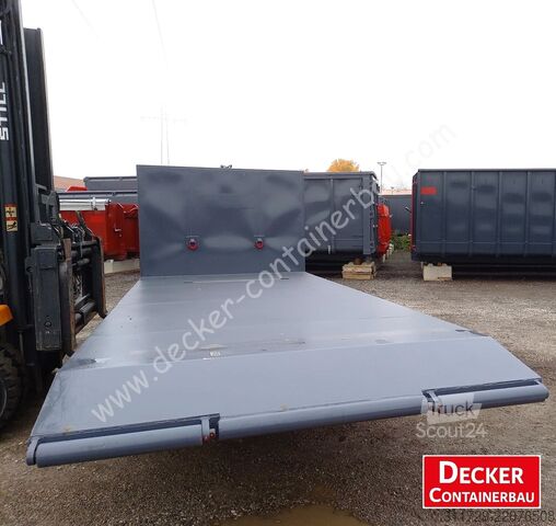 Kontejner s kavljem Decker Containerbau Plattform, Maschinentransport