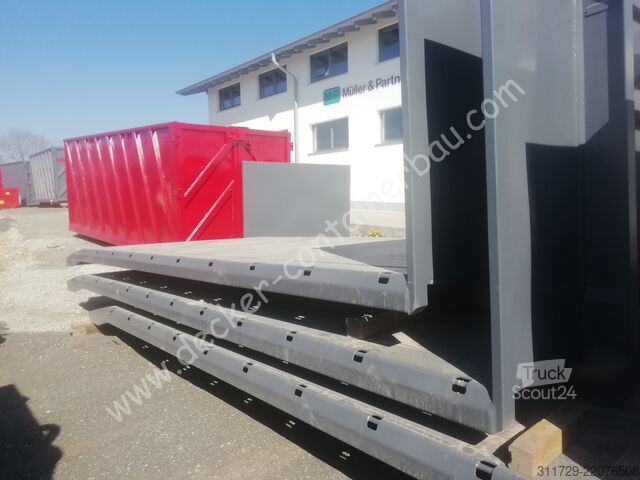 Kontejner s kavljem Decker Containerbau Plattform, Maschinentransport