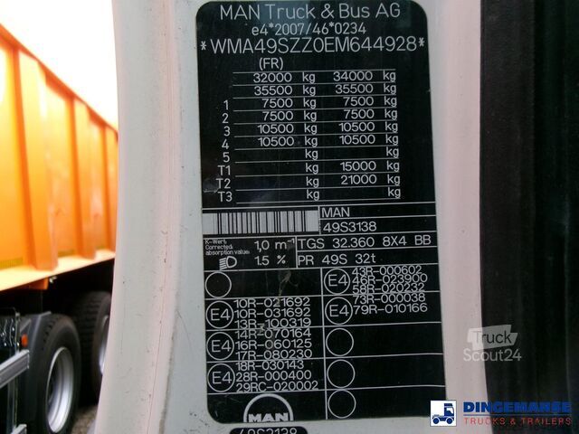 Blender MAN TGS 32.360 8X4 Euro 6 Liebherr concrete mixer 8...