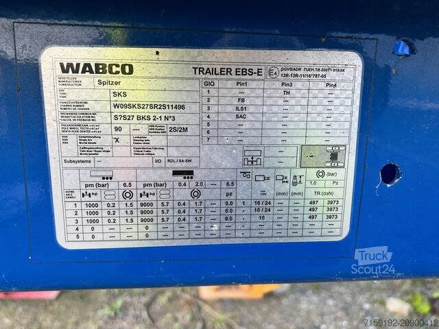 Semi-remorque silo Spitzer SK 2748 CAL Kippsilo 48 m³ – Chemie