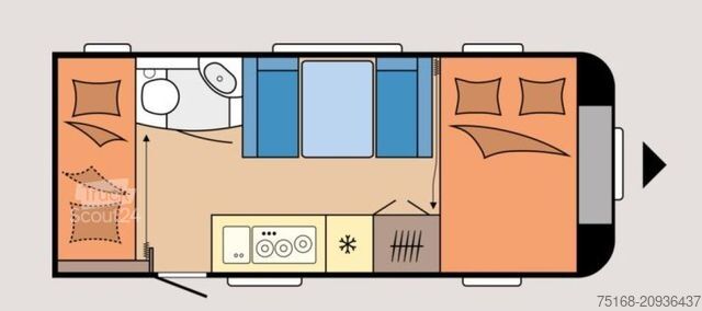 Lakókocsi HOBBY De Luxe 490 KMF Modell 2026