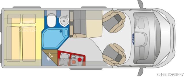 Autorulotă PÖSSL D-Line 2WIN R Plus Navigation / Rückfahrkamera /
