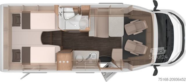 Daļēji integrēta kemperis KNAUS L!VE TI 650 MEG Platinum Selection Modell 2025 /