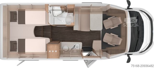 Daļēji integrēta kemperis KNAUS L!VE TI 650 MEG Platinum Selection Modell 2025 /