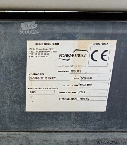 Billenő Mercedes-Benz AROCS 3248 TLKG EURO 6 dump truck / 8x4