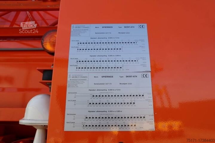 Grue à tour Spierings SK597-AT4 Dutch Vehicle Registration, Valid Aboma
