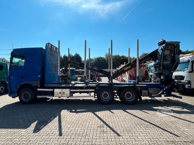 Autocarro forestale DAF XF 530 Plattform Kesla Kran Typ 2112 +Kabine