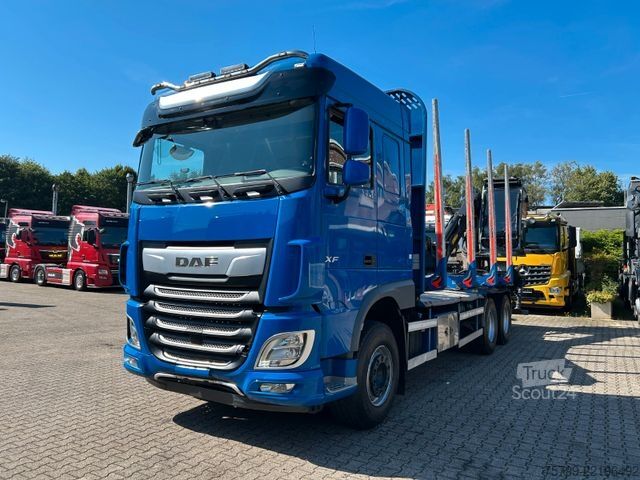 Autocarro forestale DAF XF 530 Plattform Kesla Kran Typ 2112 +Kabine