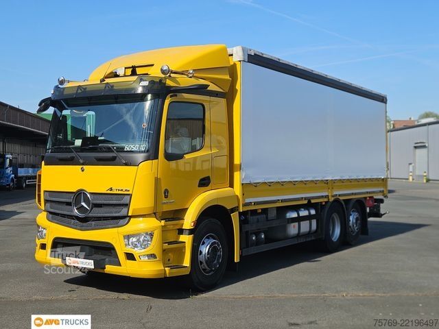 Plattewagen met zeil MERCEDES-BENZ 2546 L ACTROS Schiebeplane Schiebeverdeck LBW
