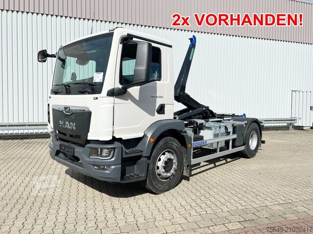 Haakarm vrachtwagen MAN TGM 18.250/340 4x2 BL CH TGM 18.250/340 4x2 BL CH, Funk, 2x VORHANDEN
