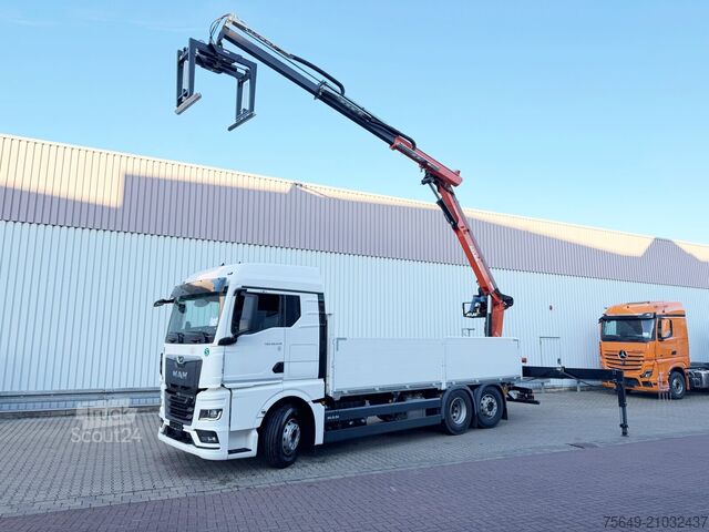 Grue montée sur camion MAN TGX 26.470 6x2-4 BL TGX 26.470 6x2-4 BL, Lenk-/Liftachse, Retarder, Navi, Heckkran Atlas AK 170.2-A12