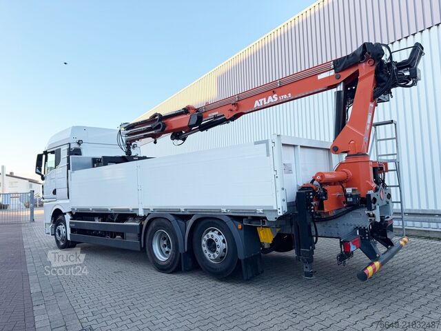 Grue montée sur camion MAN TGX 26.470 6x2-4 BL TGX 26.470 6x2-4 BL, Lenk-/Liftachse, Retarder, Navi, Heckkran Atlas AK 170.2-A12