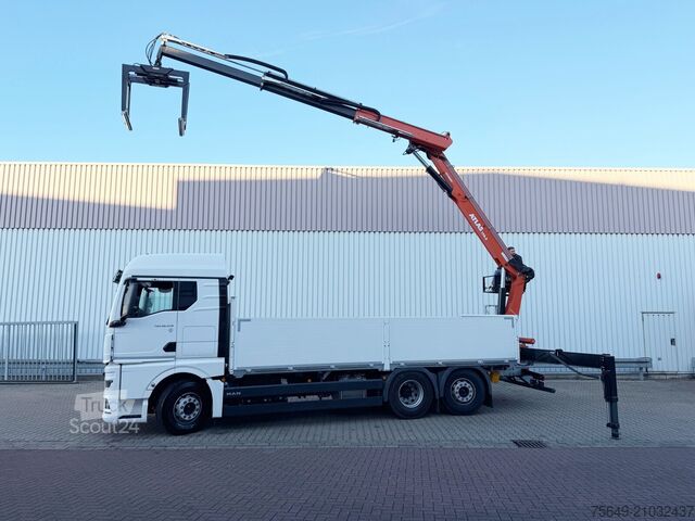 Grue montée sur camion MAN TGX 26.470 6x2-4 BL TGX 26.470 6x2-4 BL, Lenk-/Liftachse, Retarder, Navi, Heckkran Atlas AK 170.2-A12