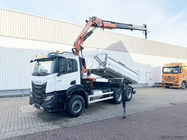 Grue à tour Iveco-Magirus X-Way AD300X46Z 6x4 X-Way AD300X46Z 6x4 mit Kran Atlas AK 206.4E-A2, Funk