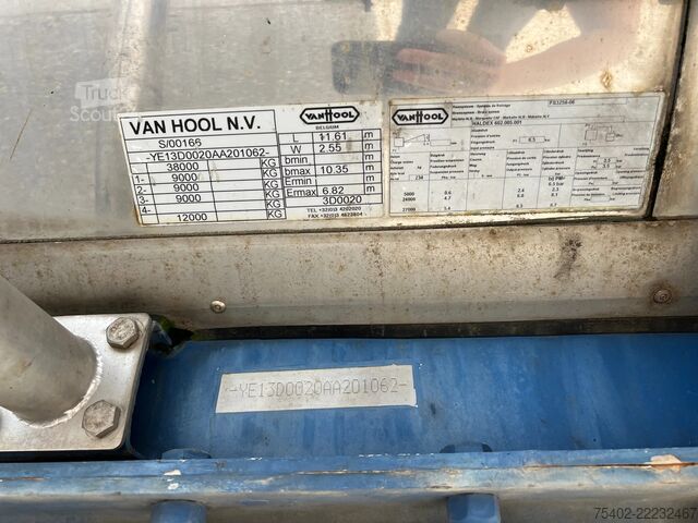 خزان Van Hool Tank / 30.000 LT / ADR / BPW + Disc / 1x Lift axle