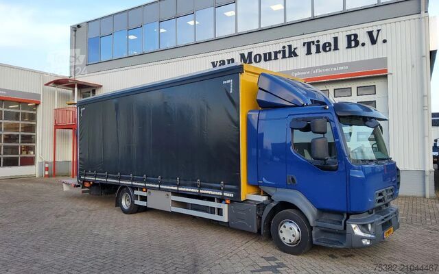 انزلاق القماش المشمع Renault D 240.12 07-BVF-2 - LOW P4x2 - LAADBAK SCHUIFZE...