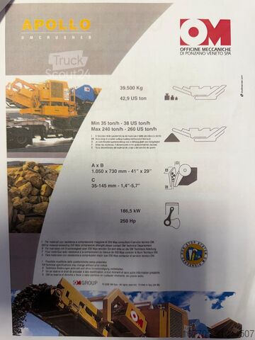 équipement de concassage Om apollo