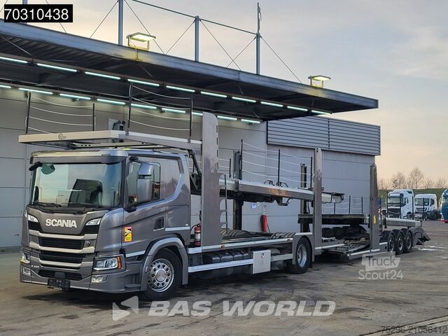 фургон-автовоз Scania P450 P 4X2 Rimo PL2S-1 car transporter Retarder...