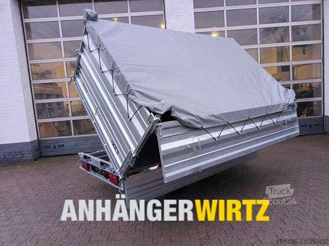 Dreiseitenkipper Anhänger Saris SKS HDS Stahlkipper Aufsatz 60cm