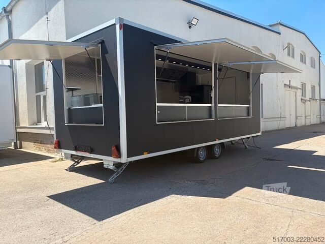  Imbissanhänger, Foodtruck,  6 m, SOFORT VERFÜGBAR!