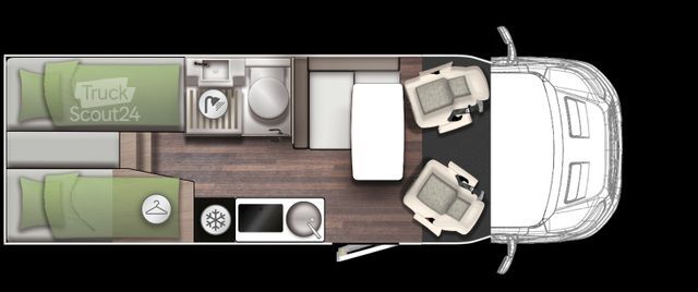 Caravana semiintegrada FORSTER 2026 Coupe 669 EB Automatik, 16" Alu, Driver Ass