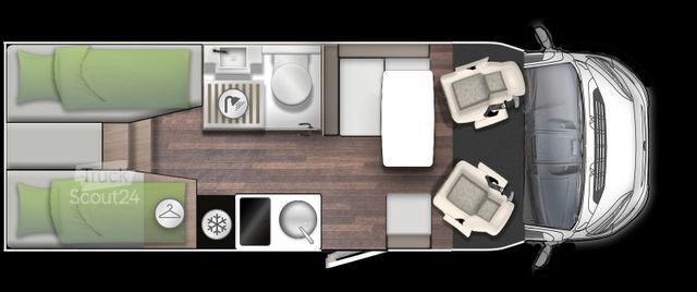 Caravana semiintegrada FORSTER 2026 T699 EB