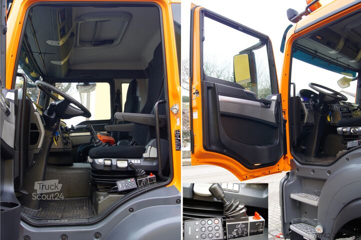 Gru montata su autocarro MAN TGS 18.320 BL 4x4 / ATLAS 75.2 / MEILLER / Winterdienst