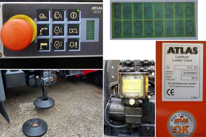 Gru montata su autocarro MAN TGS 18.320 BL 4x4 / ATLAS 75.2 / MEILLER / Winterdienst