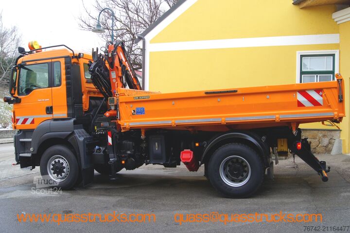 Autocarro ribaltabile MAN TGS 18.320 BL 4x4 / ATLAS 75.2 / MEILLER / Winterdienst