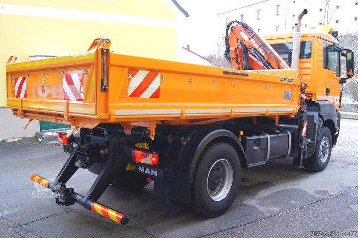 Autocarro ribaltabile MAN TGS 18.320 BL 4x4 / ATLAS 75.2 / MEILLER / Winterdienst
