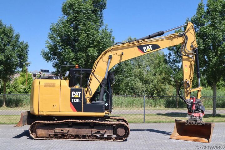 Rupsgraafmachine Caterpillar 312 EL | 312 E L | ROTOTILT & BUCKET | DOZERBLADE