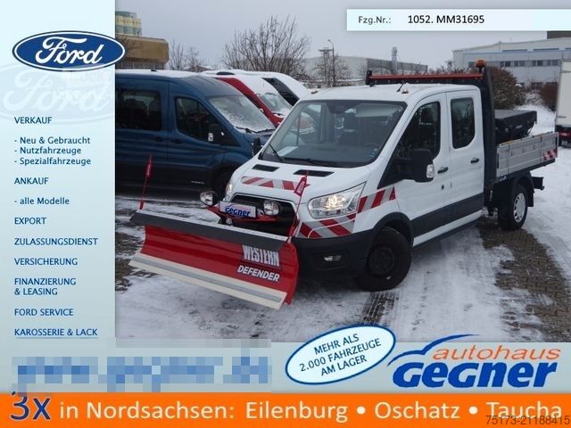 Tipvogn varebil FORD Transit DoKa 350L2 4x4 Winterdienst Streuer Schi