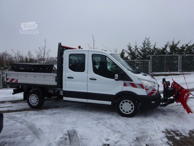 Tipvogn varebil FORD Transit DoKa 350L2 4x4 Winterdienst Streuer Schi
