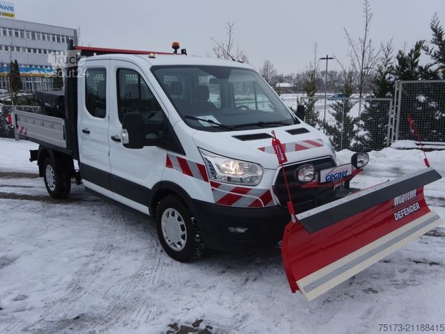 Tipvogn varebil FORD Transit DoKa 350L2 4x4 Winterdienst Streuer Schi
