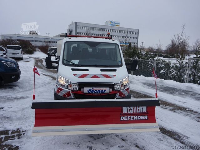 Tipvogn varebil FORD Transit DoKa 350L2 4x4 Winterdienst Streuer Schi