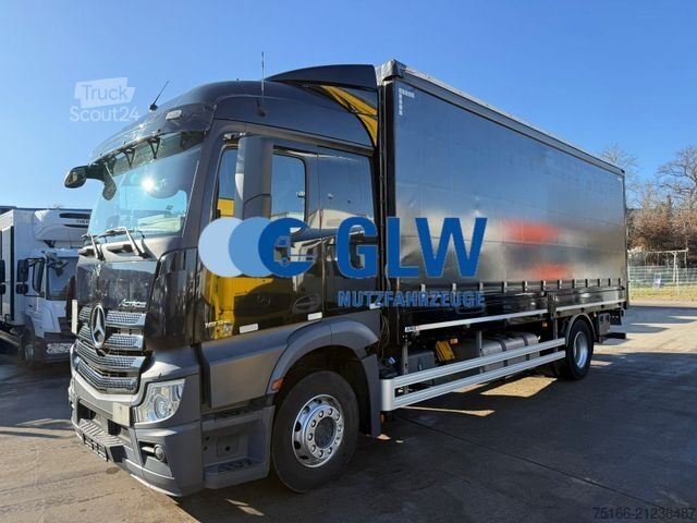 Samochód ciężarowy z plandeką typu platforma MERCEDES-BENZ ACTROS 1835 L STREAMPACE Plane 7,3m LBW *EDSCHA