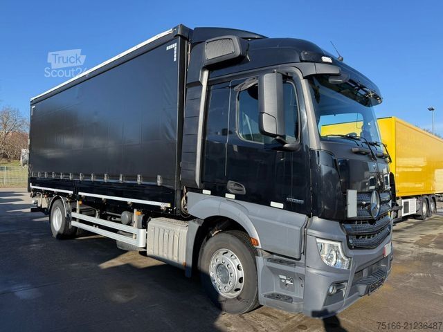 Samochód ciężarowy z plandeką typu platforma MERCEDES-BENZ ACTROS 1835 L STREAMPACE Plane 7,3m LBW *EDSCHA