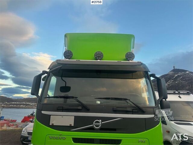  Volvo FM450 box truck 6x2 w/ full side opening, 2 zone u