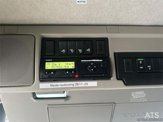 Transporte refrigerado/congelado Volvo FM450 box truck 6x2 w/ full side opening, 2 zone u