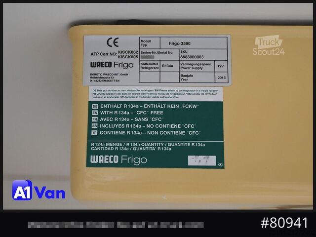 Kølevarevogn FORD Transit Custom Kühlkastenwagen, Motorschaden, ZV, 3-Sitzer