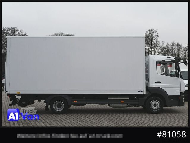 Furgoneta caja MERCEDES-BENZ Atego 818 Koffer, LBW, Klima, Luftfederung, Automatik