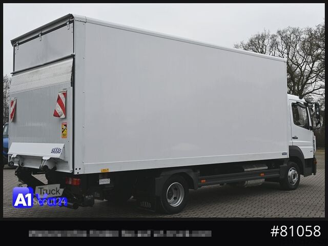 Furgoneta caja MERCEDES-BENZ Atego 818 Koffer, LBW, Klima, Luftfederung, Automatik