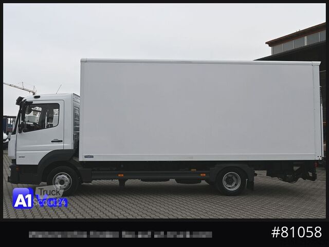Furgoneta caja MERCEDES-BENZ Atego 818 Koffer, LBW, Klima, Luftfederung, Automatik
