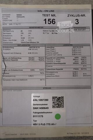 акумулятор для навантажувача AIM 48 Volt 5 PzS 775 Ah